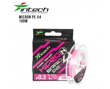 Шнур плетений Intech MicroN PE X4 100м