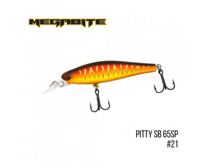 Воблер Megabite Pitty SB 65SP (65мм, 6,1гр, 1,5м)