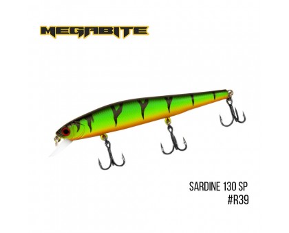 Воблер Megabite Sardine 130SP (130мм, 19,7гр, 1,8м)