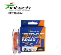 Шнур плетений Intech First Braid PE X4 Orange 150м