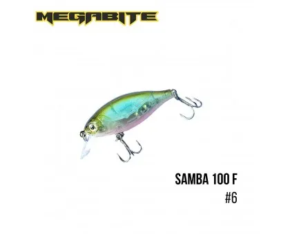 Воблер Megabite Samba 100F (60мм, 12,5гр, 1м) Воблер Megabite Samba 100F (60мм, 12,5гр, 1м)