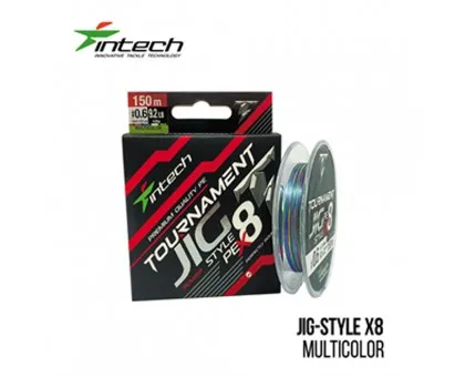 Шнур плетений восьмижильний Intech Tournament Jig Style PE X8 Multicolor 150м Шнур плетений восьмижильний Intech Tournament Jig Style PE X8 Multicolor 150м
