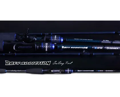 Спінінг Zemex Bass Addiction Casting 662L (1,98м 3,0-15,0гр) Спінінг Zemex Bass Addiction Casting 662L (1,98м 3,0-15,0гр)